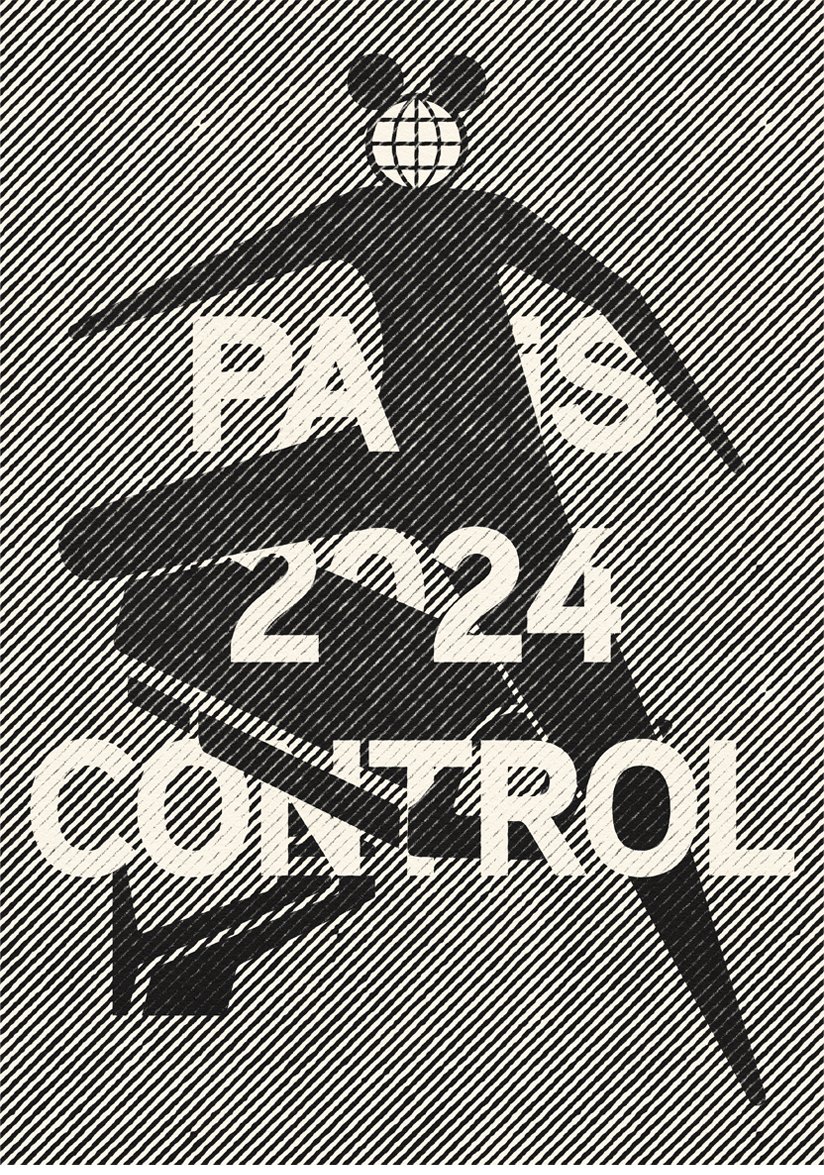 Paris-Control — poster, A3, 2024, Atelier Bagarre